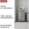 Floordirekt Mehrzweckregal Concept Epure MK-120, B50 × T40 × H100 cm, verschließbar Fächer, modular, Aufbewahrungsregal mit verchromtem Metallgestell, Design Regal Bild 4