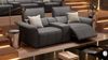 Sofanella Kinosofa ADRIA 2-Sitzer Ledercouch Echtleder in Schwarz M: 246 Breite x 101 Tiefe Bild 4