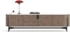 Livin Hill Silario SA02 TV-Kommode, Echtholzfurnier aus Walnussholz, MDF, Metallgestell und -akzente, Naturmarmor, 60 x 50 x 220 cm Bild 5