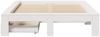 vidaXL Massivholzbett ohne Matratze Weiß 135x190 cm Kiefernholz 3309015 Bild 4