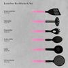 Lantelme Kochbesteck-Set Küchenhelfer Kochbesteck Farbauswahl rosa (6-tlg) Bild 3