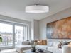 Große LED Deckenleuchte mit Stoffschirm in Weiß Ø 65cm Bild 5