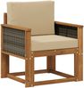 vidaXL Outdoor Mittelsofa Massivholz Akazie Natur 3438827 Bild 2