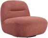 Vente-unique - POZETI Sessel Stoff Rot - B 84 cm x H 73 cm x L 82 cm Bild 4