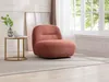 Vente-unique - POZETI Sessel Stoff Rot - B 84 cm x H 73 cm x L 82 cm Bild 2
