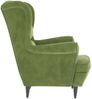 vidaXL Ohrensessel mit Hocker Hellgrün Samt 3115934 Bild 5