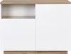 Vente-unique - CORELINA Küchenmöbel Holz, Platte BeigeWeiß - B 60 cm x H 90 cm x L 120 cm Bild 2