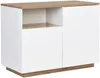 Vente-unique - CORELINA Küchenmöbel Holz, Platte BeigeWeiß - B 60 cm x H 90 cm x L 120 cm Bild 3