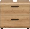 welltime Waschbeckenunterschrank FLORENZ, Breite 60 cm, 2 Schubkästen,ink. Siphonausschnitt (1-St, TOPSELLER) hochwertige MDF Front, Griff schwarz, Badschrank, Bad Bild 3