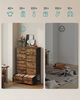 SONGMICS Kommode, Schrank, 10 Stoffschubladen, für Schlafzimmer, Flur, Wohnzimmer, braun-schwarz Bild 3