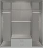 Drehtürenschrank >Soest< in GRAPHIT + GLAS SCHWARZ - 180x199x58cm (BxHxT) Bild 3