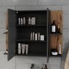 Badspiegelschrank Irma Anthrazit/Artisan 100 x 75 cm mit 2 Türen Vicco Bild 4