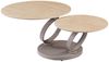 riess-ambiente Couchtisch DANCING RINGS 80cm champagner/greige - Keramik, modern, rund, drehbar (Einzelartikel, 1-St), Ausgefallener Beistelltisch - ideal für moderne Wohn- und Schlafzimmer Bild 2