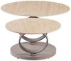 riess-ambiente Couchtisch DANCING RINGS 80cm champagner/greige - Keramik, modern, rund, drehbar (Einzelartikel, 1-St), Ausgefallener Beistelltisch - ideal für moderne Wohn- und Schlafzimmer Bild 4