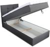 Boxspringbett Best Mini mit Bettkasten und Matratzentopper - Einzelbett mit Bonell-Matratze und Topper, Polsterbett, Bett, Schlafzimmer (Blau (Vidar 83), 90 x 200 cm) Bild 2