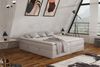 Boxspringbett Schlafzimmerbett ANTONY 200x200cm Stoff Hellgrau inkl. Bettkasten Bild 3