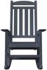 Garten-Schaukelstuhl, Gartenstühl Marineblau 92 x 70 x 108cm HDPE Bild 4