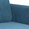 vidaXL 2-tlg. Sofagarnitur mit Kissen Blau Samt 3202003 Bild 5