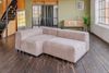 KAWOLA Sofa MIA Modulares Sofa 6-tlg. Cord taupe 72 x 120 x 306 cm Bild 2