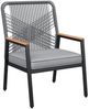 TLGREEN Gartenstuhl Eisen-Rattan Gartensessel,verbreiterter Sitz, (Balkonstühle Metall und Rattan, mit 8 cm dicken Sitzkissen, 1 St), 160 kg Belastbar für Terrasse, Garten und Veranda Bild 1