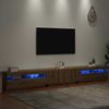 vidaXL TV-Schrank mit LED-Leuchten Artisan-Eiche 300x35x40 cm 3329170 Bild 5