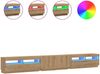 vidaXL TV-Schrank mit LED-Leuchten Artisan-Eiche 300x35x40 cm 3329170 Bild 2