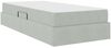 vidaXL Aufbewahrungsbett mit Matratze Hellgrau 90 x 190 cm Samt 3399688 Bild 5