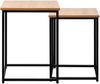 Satztisch >Trelleborg< (2er-Set) Artisan / schwarz - 40x50x40 / 35x45x35cm Bild 2