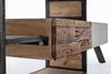 TV-Board Esterna aus Mangoholz, modernes Design mit Metallgestell, natur und grau, 145 cm, Bizzotto Bild 5