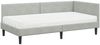 vidaXL Eckbettgestell mit Matratze Sonstiges 2 pcs Hellgrau Samt 3393768 Bild 4