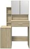vidaXL Schminktisch mit Schrank Sonoma-Eiche 80x35x132 cm 848236 Bild 5