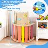 9 in 1 Montessori Klettergerüst Set mit Kletterbogen & Kletterseil & Leiter Holz Kletterdreieck Bunt Bild 4