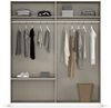 Schwebetürenschrank >Elara< in champagner / Spiegel - 181x210x62 (BxHxT) Bild 3