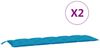 vidaXL Gartenbank-Auflagen 2 Stk. Hellblau 180x50x7 cm Oxford-Gewebe 361720 Bild 5