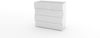 Kommode >Onda< in Weiß Hochglanz - 98x81.5x40cm (BxHxT) Bild 2