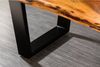 Sitheim-Europe Couchtisch PHOENIX Massiver Baumstamm Couchtisch 110cm Akazienholz Honig 3.5cm, 100% Massiver Baumstamm Akazienholz Bild 2