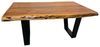Sitheim-Europe Couchtisch PHOENIX Massiver Baumstamm Couchtisch 110cm Akazienholz Honig 3.5cm, 100% Massiver Baumstamm Akazienholz Bild 4