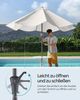 Songmics Sonnenschirm mit UV-Schutz bis UPF 50+, knickbar, Metall / Polyester beige, Ø 3 x 2,52 m Bild 2