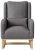 Furnishings Home Schaukelstuhl Schwingsessel, Akzentstuhl, Wohnzimmersessel für Schlafzimmer (1 St), Teddy Velvet, 2 Seitentaschen, 1 Lendenkissen Bild 4