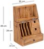 CREEDWOOD Aufbewahrungsbox BÜRO ORGANIZER "CASE", Altholz massiv Holz, 48 cm, Tisch Organizer Bild 2