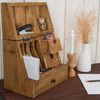 CREEDWOOD Aufbewahrungsbox BÜRO ORGANIZER "CASE", Altholz massiv Holz, 48 cm, Tisch Organizer Bild 3