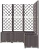 vidaXL Pflanzkübel mit Rankgitter Braun 120x120x136 cm PP 318267 Bild 4