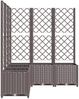 vidaXL Pflanzkübel mit Rankgitter Braun 120x120x136 cm PP 318267 Bild 5