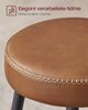 Vasagle ECHO Kollektion Barhocker, 2er Set, Barstuhl, Küchenstuhl, Kunstleder, 76,2 cm hoch, für Küche, Esszimmer, einfacher Aufbau, karamellbraun CBL90K01 Bild 5