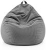 Lumaland Sitzsack Comfort Line Sitzsack Fein Cord M, 120 L - bequemer Indoor Sofa Sessel, ideal zum Pouf - EPS Perlen Bean Bag mit Füllung - Indoor Sitzsessel Bild 2