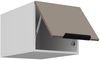 Küchen Aufsatzschrank 40 cm ARIA Sandgrau ultra matt + Weiss matt, hochwertige Fronten mit Anti Fingerprint Beschichtung Küchenzeile Küchenblock Bild 3