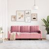 vidaXL 3-Sitzer-Sofa Rosa 180 cm Samt 4007637 Bild 3