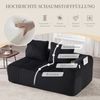 Doppelsofa m. Federbett, 1 Kissen, Wohnzimmer/Schlafzimmer, Beige Bild 5