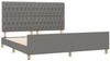 Doppelbett mit Kopfteil Stoff Dunkelgrau 180x200 cm [3125317] Bild 4