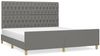 Doppelbett mit Kopfteil Stoff Dunkelgrau 180x200 cm [3125317] Bild 2